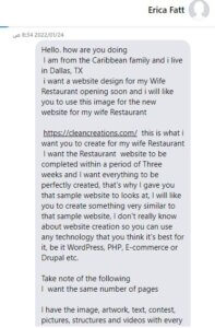 ايميلات الاحتيال العميل رقم 3