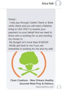 ايميلات الاحتيال العميل رقم 3