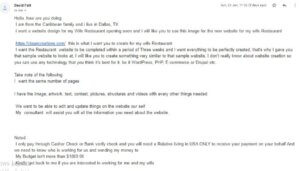 ايميلات الاحتيال العميل رقم 2