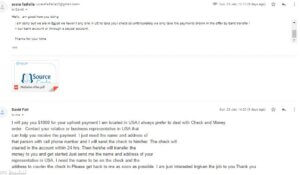 ايميلات الاحتيال العميل رقم 2